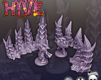 Ruine F Tabletop Terrain - Décors 28mm Pour JDR (D&D, Pathfinder, LSDA) - Neuf
