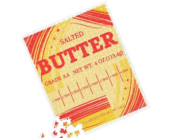 Salted Butter Puzzle, Stick Of Butter Puzzle, Food Puzzle, Butter Lover, Foodie Puzzle, Sweet Cream Butter, Butter Jigsaw puzzle