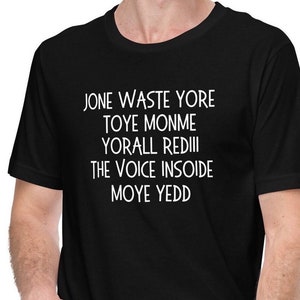 Don’t Waste Your Time On Me Shirt, Blink Shirt, Funny Lyrics Shirt, Jone Waste Yore Shirt, I Miss You Shirt Unisex Yorall Rediii The Voice
