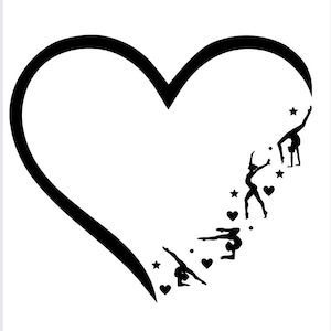 Gymnast SVG PNG Heart Dance Svg Png Outline Dancer Svg Png Gymnastics Svg Png Dance Shirt Svg Png Dance Mom Shirt Svg Png Gymnastics Mom Svg