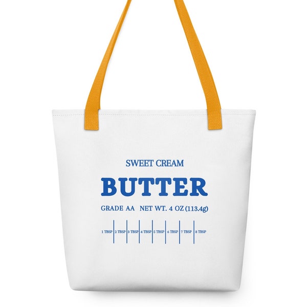 Butter Tote Bag, Butter Hand Bag, Butter Purse, Sweet Cream Butter Tote, Foodie Tote Bag, In My Butter Era, Baker Gift