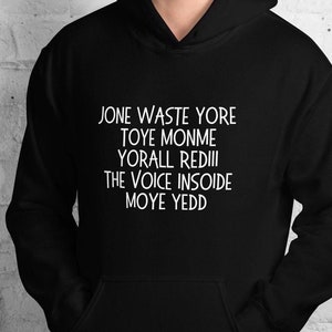 Jone Waste Yore Toye Monme Yorall Rediii The Voice Insoide Moye Yedd Hoodie, Blink 182 Hoodie Blink 182 Lyrics Shirt, I Miss You Lyrics