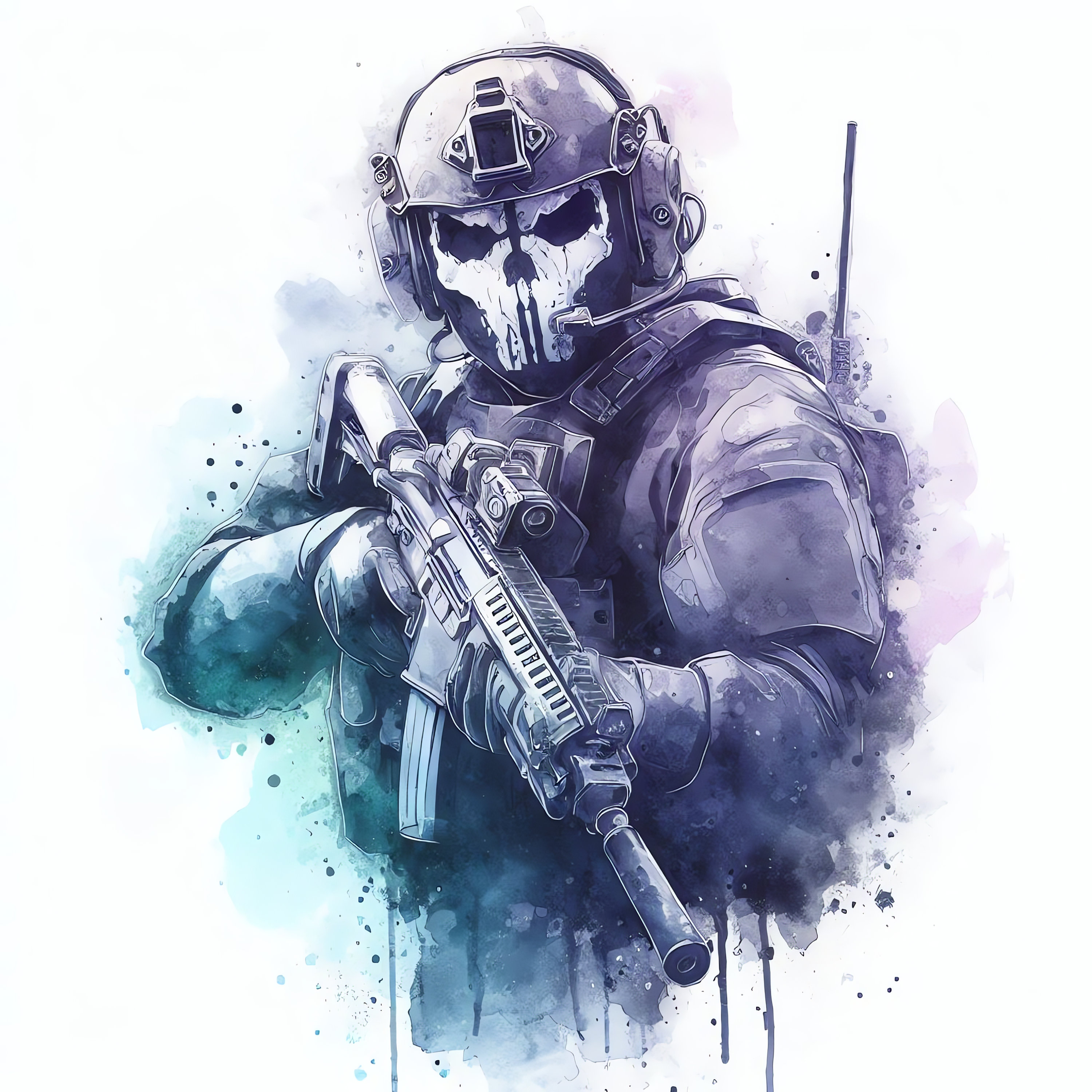 Ghost Mask MW2 Call of Duty Mask Unisex COD Ghost Mask Halloween Mask –  ACcosplay