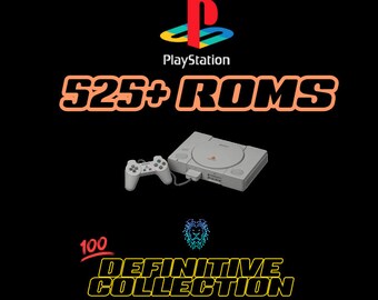 PS1 525+ Roms Collection, including Cover Art & Manuals (Playstation 1 Games)