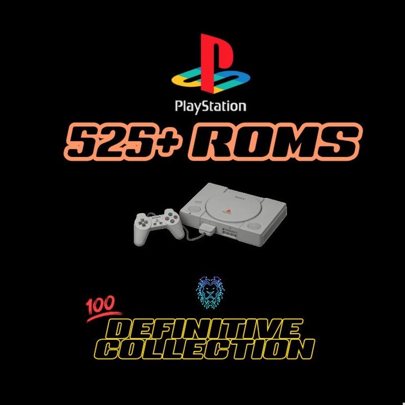 PS1 525 Roms Collection, including Cover Art & Manuals Playstation 1 Games image 1