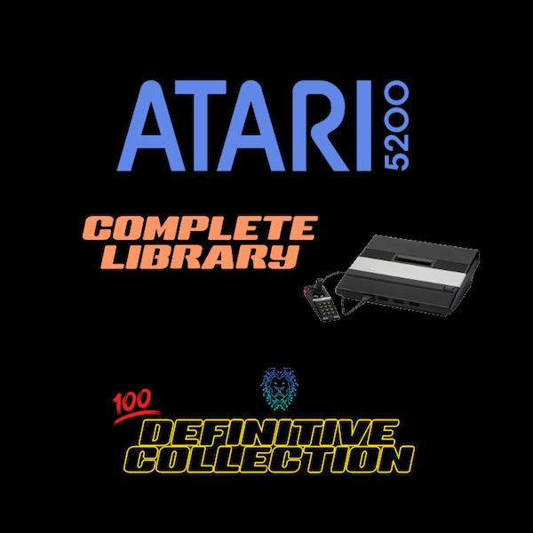 Colección completa de Roms Atari 5200 inc. Portada y manuales