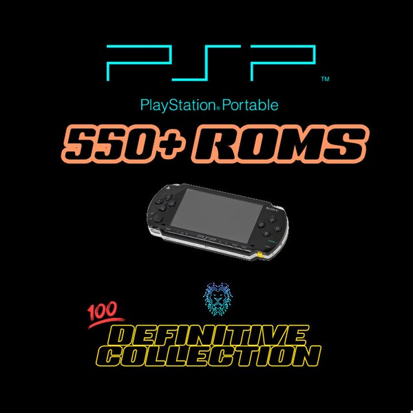 PSP 550+ Roms Collection inc. Cover Art & Manuals (Playstation Portable Games)