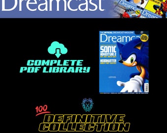 Komplette offizielle SEGA Dreamcast Magazine (ODM) Ausgaben 0-21 (1999 bis 2001) PDF Sammlung