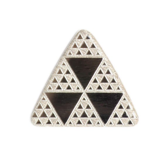 Kirsten Sander Stainless Steel Pintadera Triangle Single Stud Earring