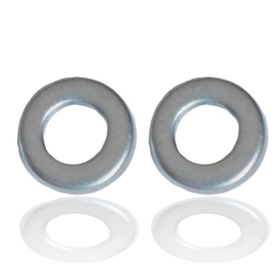 Kirsten Sander Stainless Steel Doughnut / Full Cirle Stud Pair of Earrings
