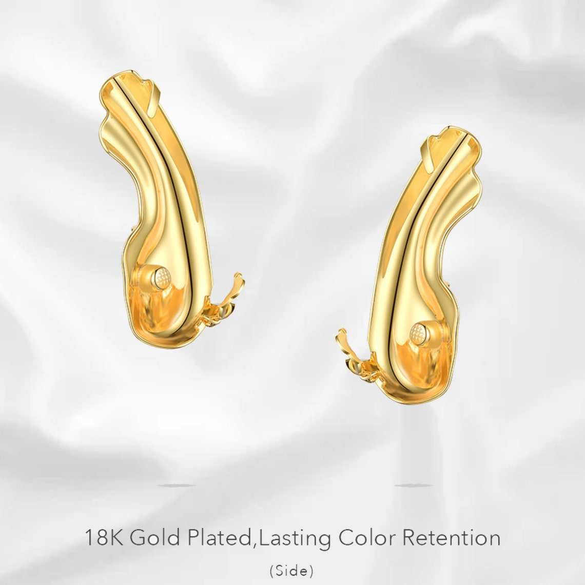 Auricle Earring Without Piercing Gold Ear Cuff Minimalist Etsy