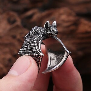 Stainless steel 2025 batman ring