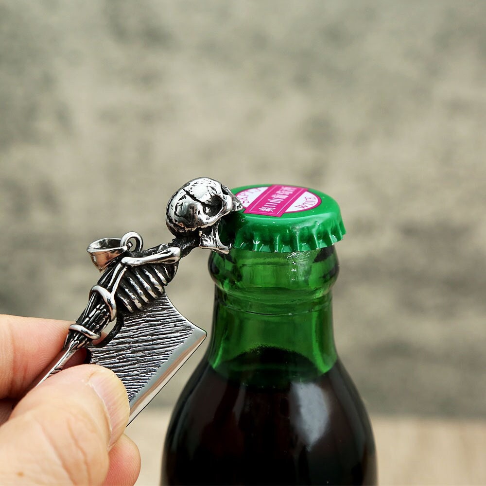 1pc Metal Wooden Bartender Bottle Opener Wine Beer Soda Glass Cap Open Tool