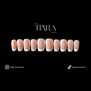 French B Tip Nails | Press On Nails | Summer Nails | Reusable Nails | Stick On Nails | Classic White Nails | Gel Nails | Fake Nails | Custom