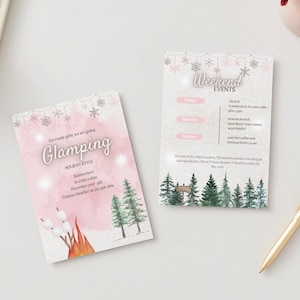 Glamping Invitation Holiday