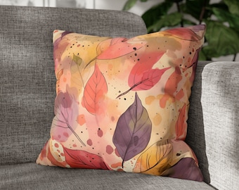 Funda de almohada cuadrada de gamuza sintética