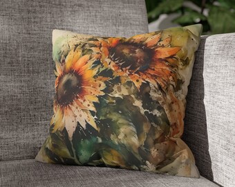 Faux Suede Square Pillow Case