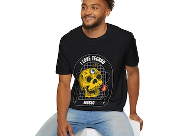 Ich liebe Techno Musik Raver Softstyle T-Shirt
