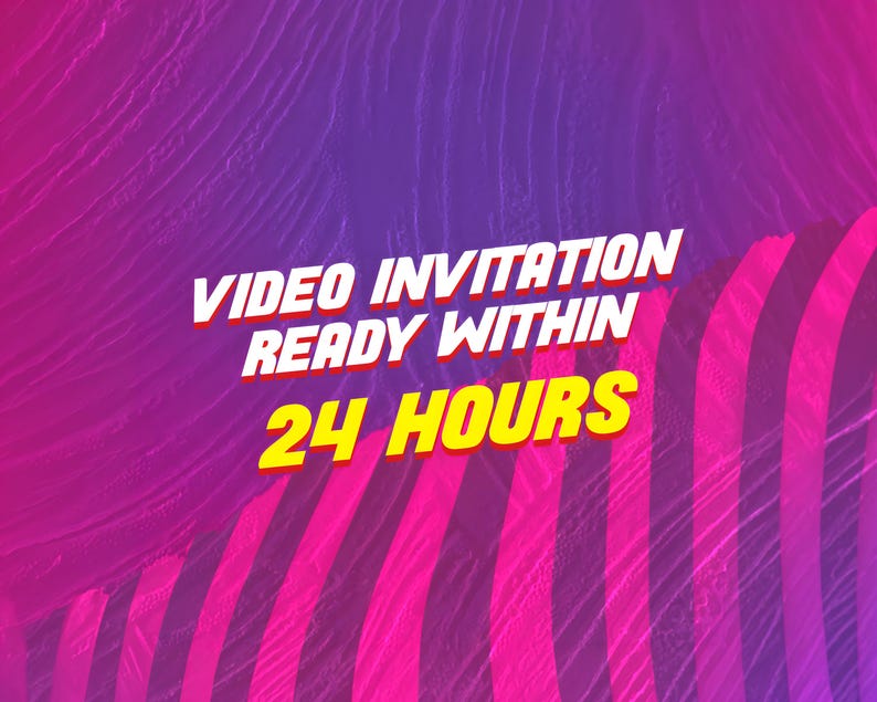 Back to the 80s birthday party video invitation, retro wave digital animated invite for mobile image 2