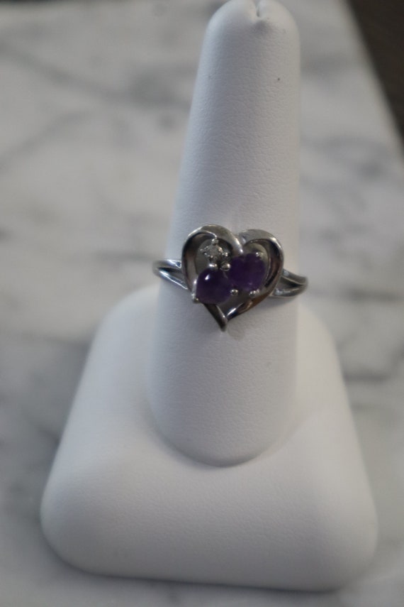 Sterling Silver with Synthetic Amethyst