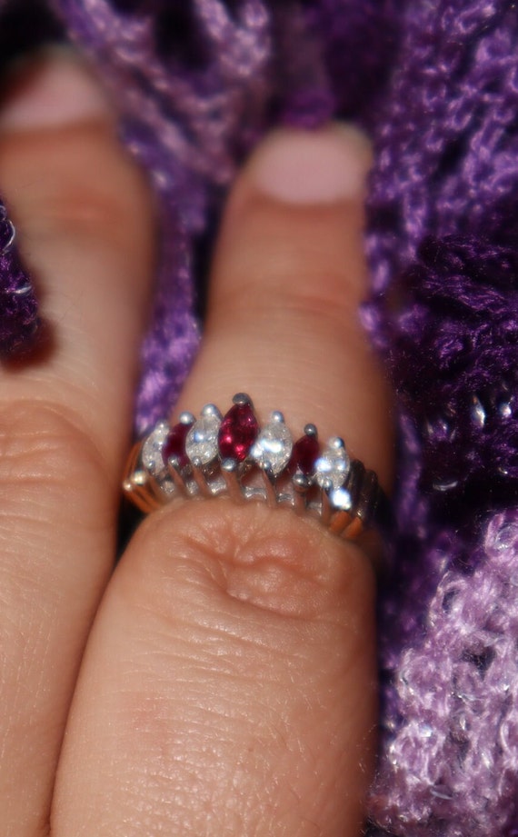 Palace Two Toned Ruby and Diamond Ring