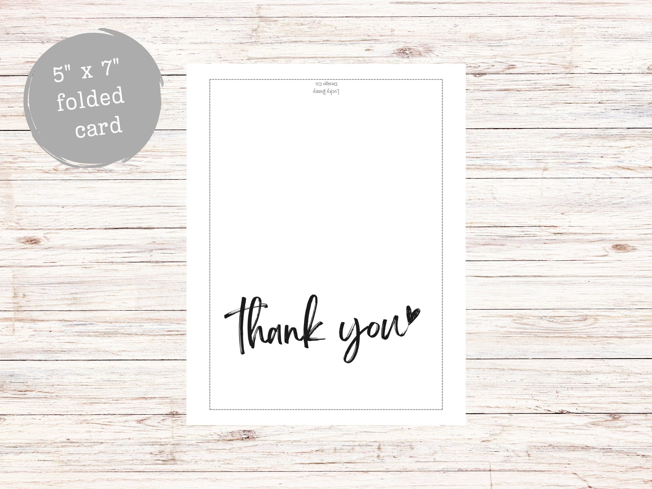 Thank You Printable Card Thank You Digital Card Thank You Card ...