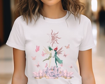 Fairy core shirt, fairy core t-shirt, grunge fairy tee, fairy grunge shirt, fairy core grunge, garden fairies shirt, floral fairies shirt,