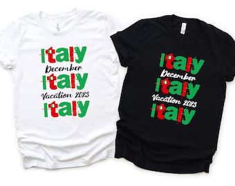 Custom Italy Family Vacation Shirt 2024, Italy Family Vacation Shirt, Italy Group Trip, Customized Italian Group Shirts, Custom Girls Trip