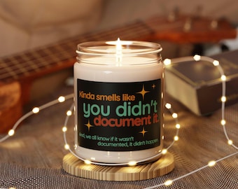 Funny HR gift for HR manager, smells like you didn't document it soy was candle, gift for coworkers, work bestie gift, funny gift for boss