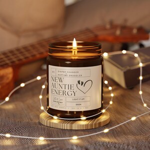 New Aunt Gift from Nephew or Niece , Aunt Candle for Birthday Gift, Scented Soy Candle, Auntie Christmas Gift, New Auntie, Best Aunty