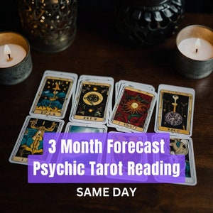 3-Monats-Voraussage Psychic Tarot Legung von Medium Cassandra Divina. SELBEN TAG