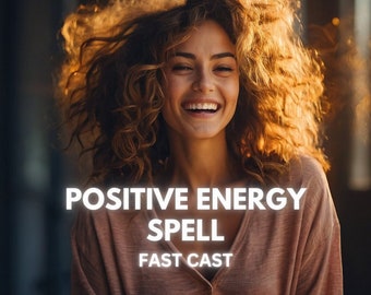 Positive Energy Spell. Improve positivy spell, luck, postivity, laugh, positive mindset