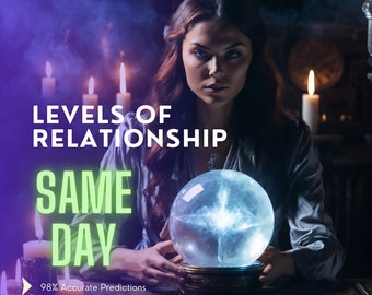 Relationship Levels. Your relationship interpretation SAME DAY, IN Deep Psychic Love Reading, Blind Love Reading, Detailed Love Reading