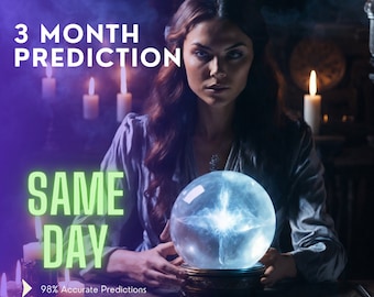 Three-Month Prediction Reading. 3 Months Tarot Reading. SAME DAY IN Deep Psychic Card Reading