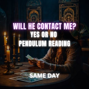 ¿Se comunicará conmigo? SÍ O NO Lectura, Lectura de Péndulo Lectura de Amor, Llama Gemela, Lectura de Amor Ciega,