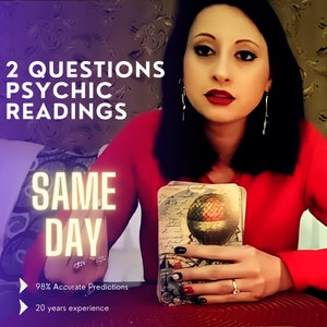 Psychic Medium Reading 2 Fragen. Am selben Tag