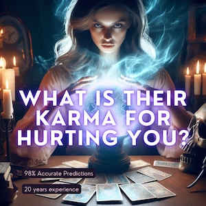 What Is Their Karma For Hurting You? Detailed Psychic Reading, Karma Tarot Reading. Ex Partner Relationship, Psychic Love Reading