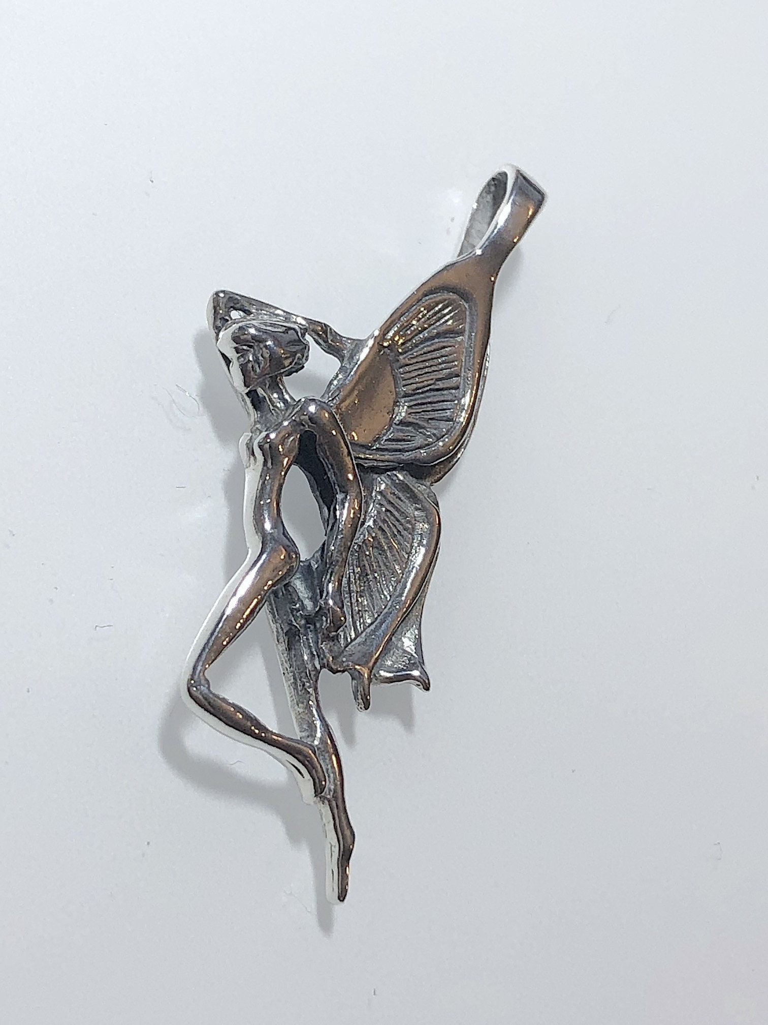 Silver Fairy Pendant - Etsy