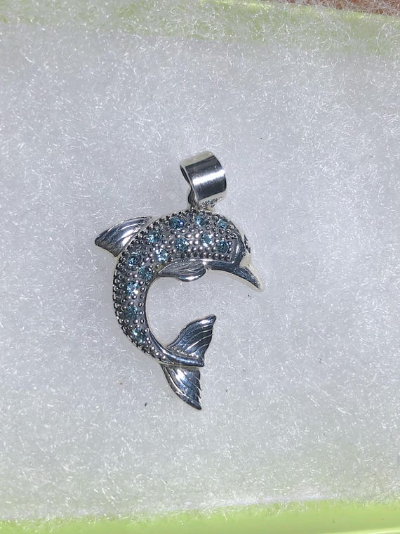 Pendentif Dauphin En Argent Sterling 925 – Neuf Avec étiquette