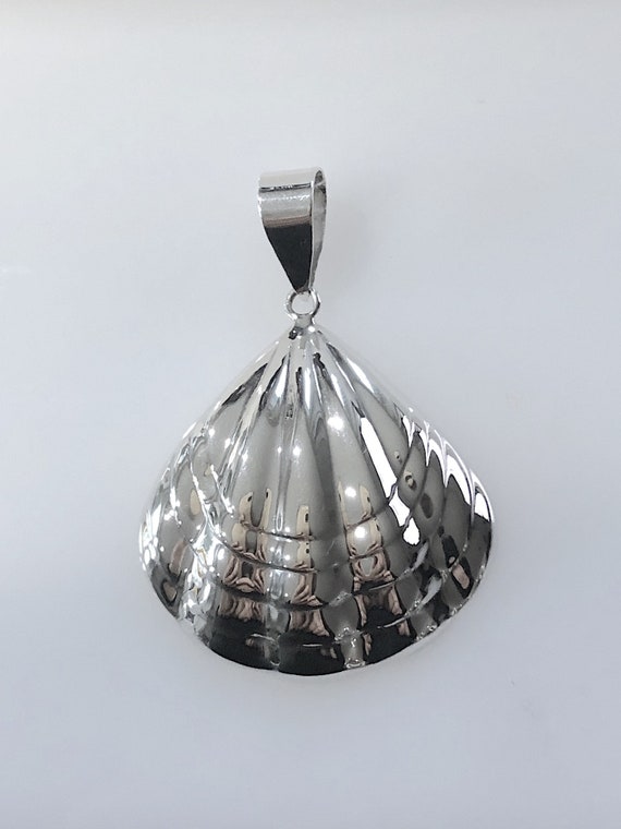 Large Lightweight Sterling Silver Scallop / Shell 