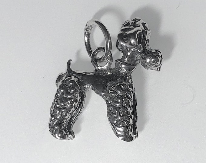 Sterling Silver Dogs, Poodle  Pendant , Dogs, pets jewelry