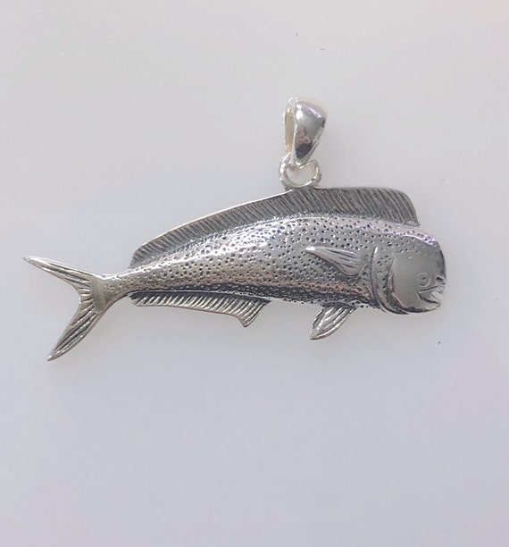 Sterling Silver Mahi Fish Pendant