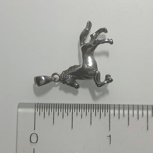 Sterling Silver Horse Pendant - Animal, Wildlife jewelry image 7