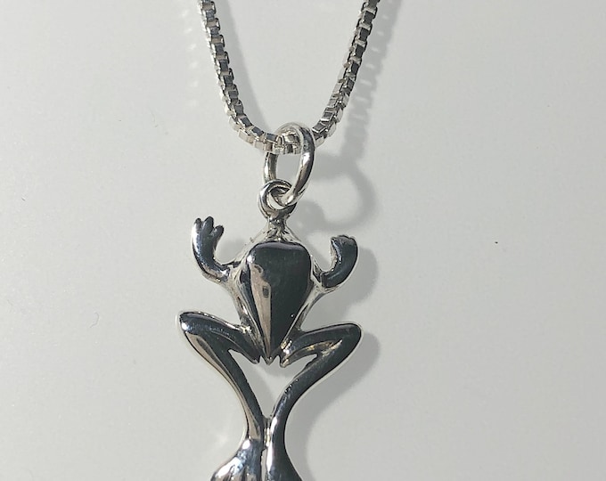 Sterling Silver Pendant-necklace  Frog/Toad - Nature Life jewelry