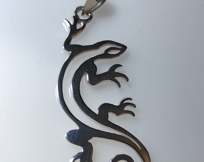 Sterling Silver Lizard pendant