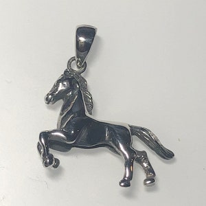 Sterling Silver Horse Pendant - Animal,  Wildlife jewelry