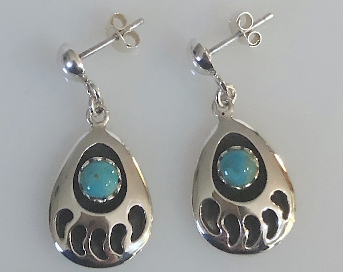 Sterling Silver Bear Claw Post Earrings, Animal, wildlife jewelry