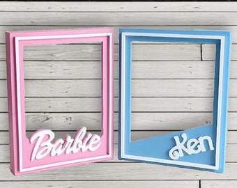 Barbie Wooden Frame, Newborn Photo Props Template, Editable Barbie Frame, Iconic Doll for Baby Birthdays and Special Occasions