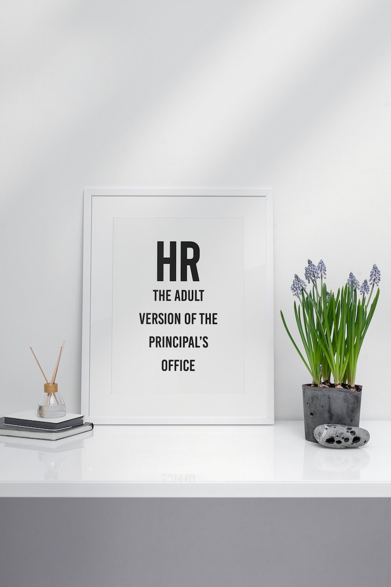 Funny office decor, Funny wall art, Work Poster, Office Decor Print, HR, Human Resources image 9