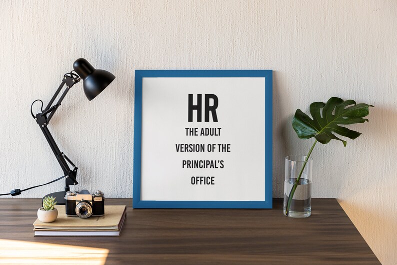 Funny office decor, Funny wall art, Work Poster, Office Decor Print, HR, Human Resources image 6